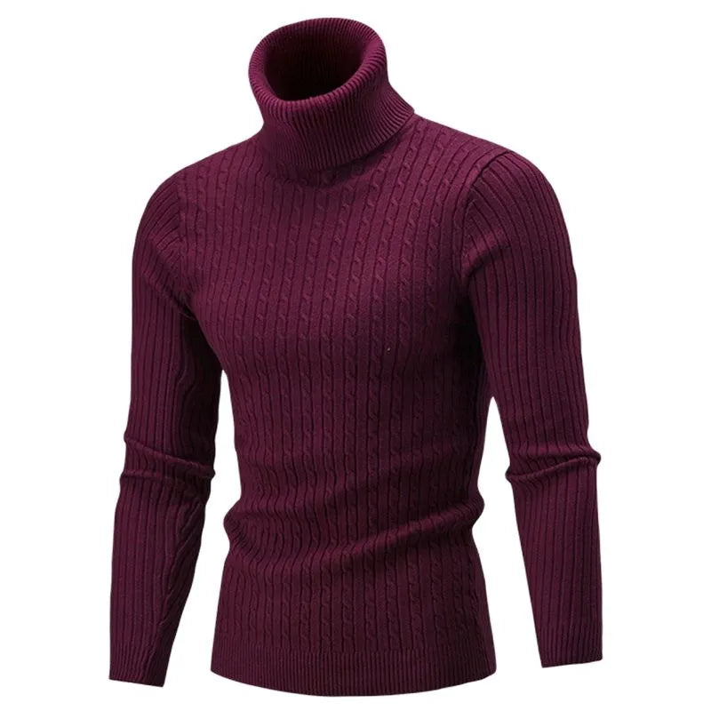 Jersey de cuello alto para hombre Lunero Eindhoven – Jersey ajustado de punto cálido y elegante