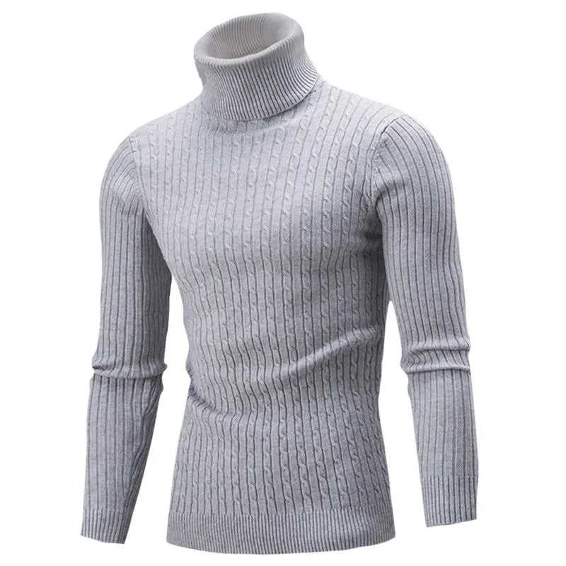 Jersey de cuello alto para hombre Lunero Eindhoven – Jersey ajustado de punto cálido y elegante