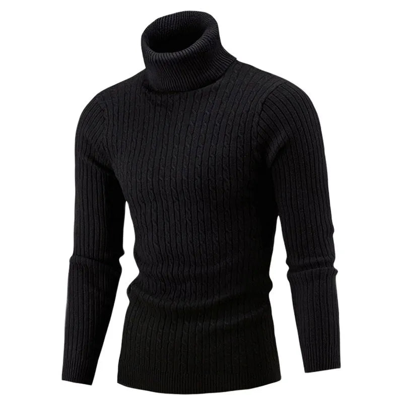 Jersey de cuello alto para hombre Lunero Eindhoven – Jersey ajustado de punto cálido y elegante