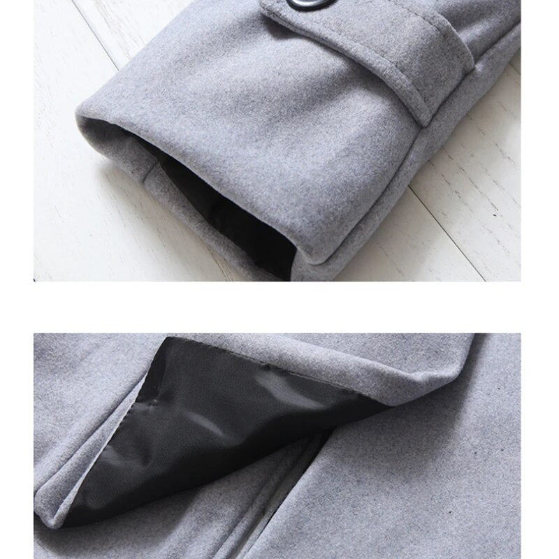 Titus Trench Long Homme Lunero Eindhoven – Brytyjski płaszcz prosto krojony z podwójnym zapięciem