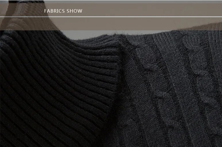 Jersey de cuello alto para hombre Lunero Eindhoven – Jersey ajustado de punto cálido y elegante