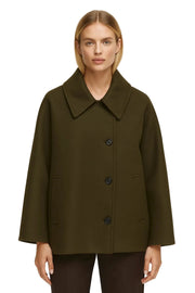 Emmeline Cappotto Corto Donna Oversize – Cappotto Strutturato con Chiusura a Bottoni Singoli per l’Inverno