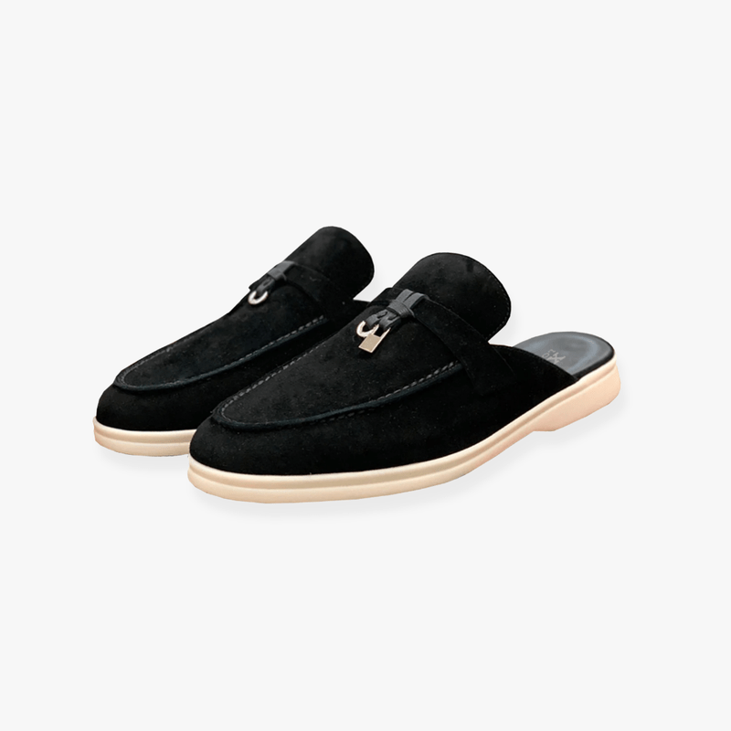 Emary Mules Mujeres: mulas para poner con detalle bucle y comodidad elegante sin talón
