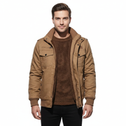 Mason Herren Winterjacke Winddicht – Funktionaler Mantel mit mehreren Taschen & Reißverschluss