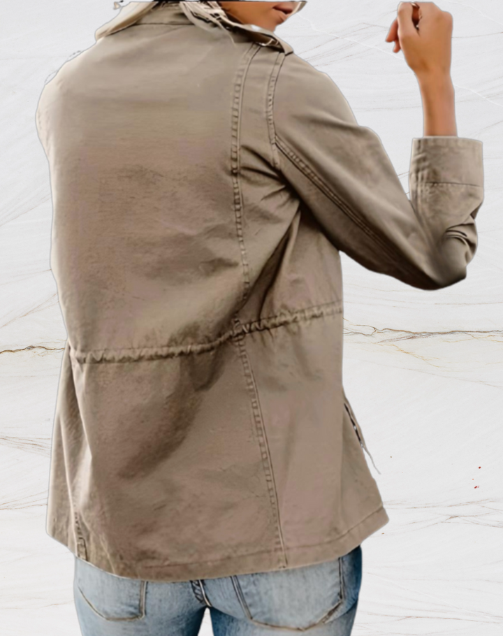 Nora Veste Femme – Élégante Veste à Manches Longues avec Quatre Poches Pratiques
