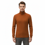 Jersey de cuello alto para hombre Lunero Eindhoven – Jersey ajustado de punto cálido y elegante