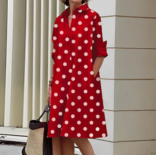 Abito da camicia da donna Jasmine - Abito da camicia elegante con comodo design taglio ed elegante