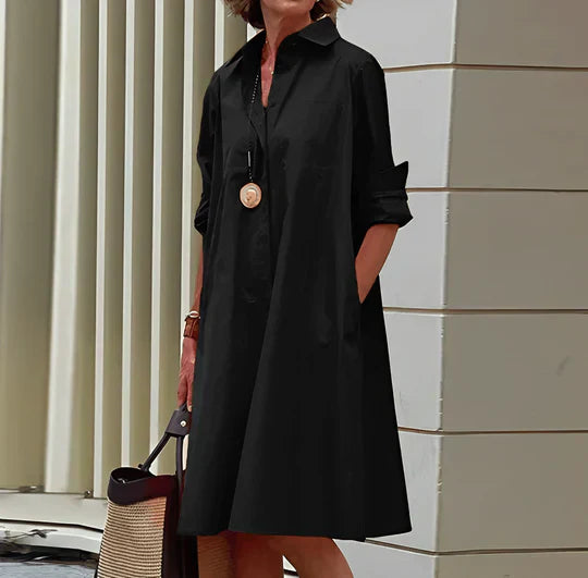 Abito da camicia da donna Jasmine - Abito da camicia elegante con comodo design taglio ed elegante