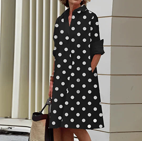 Abito da camicia da donna Jasmine - Abito da camicia elegante con comodo design taglio ed elegante