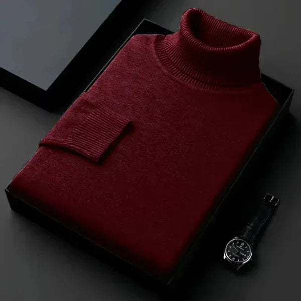 Kian Pull Homme à Col Roulé – Élégant, Chaud & Confortable en Cachemire Laine Mélangée
