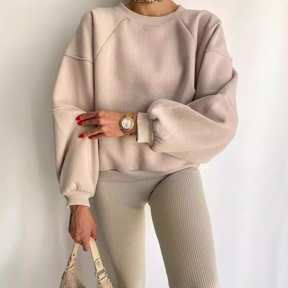 Julieta Sweatshirt Femme – Sweat Oversize en Coton Mélangé Doux & Moderne au Style Décontracté