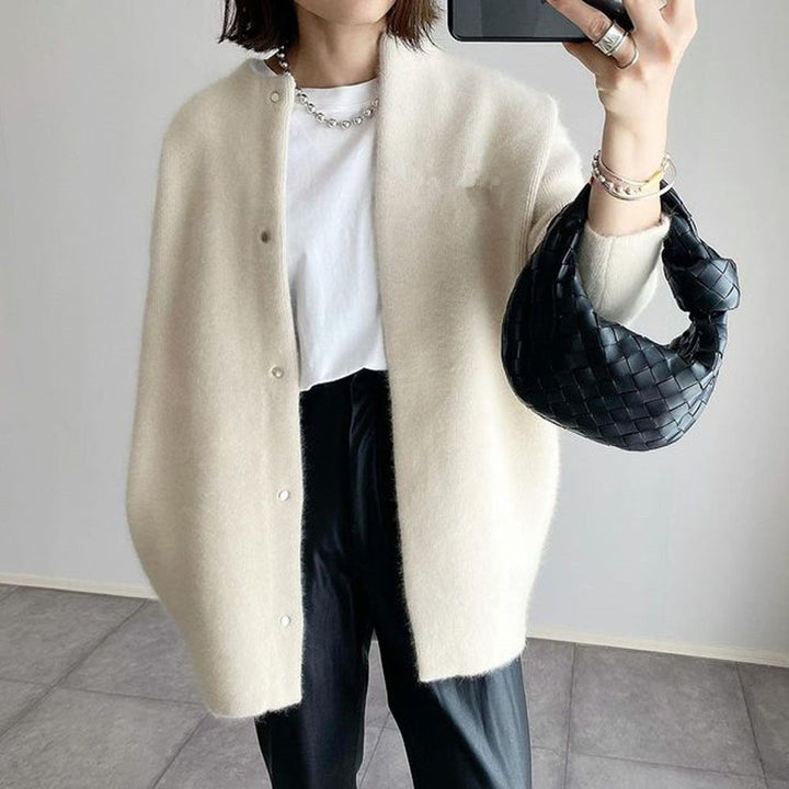 Amélie Cardigan Femme – Gilet en Coton Élégant et Léger au Style Sophistiqué