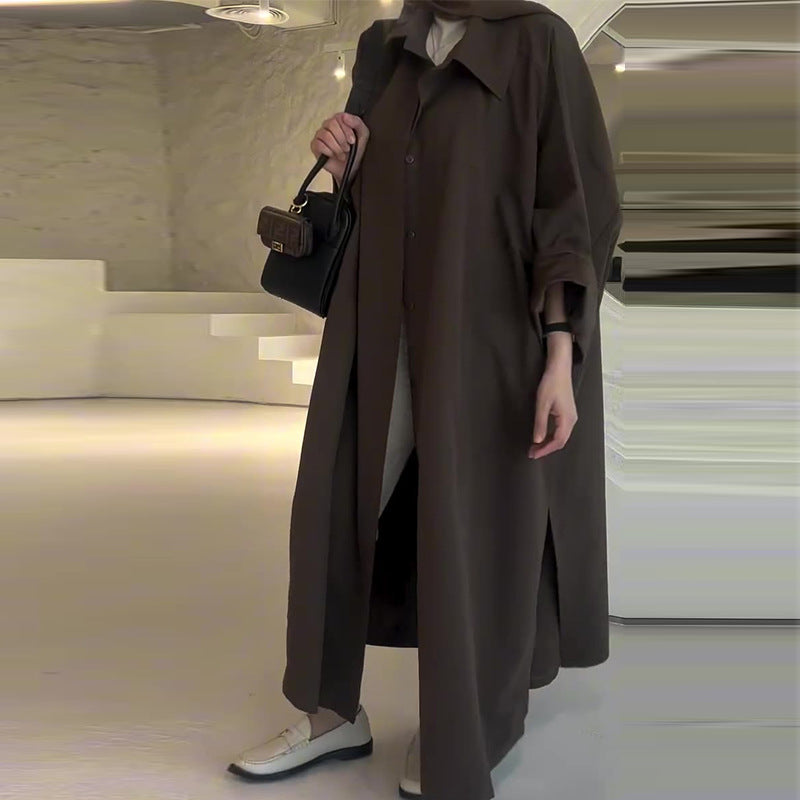 Camila Manteau Long Oversize Femme – Manteau d’Hiver Chaud avec Coupe Décontractée & Design Minimaliste