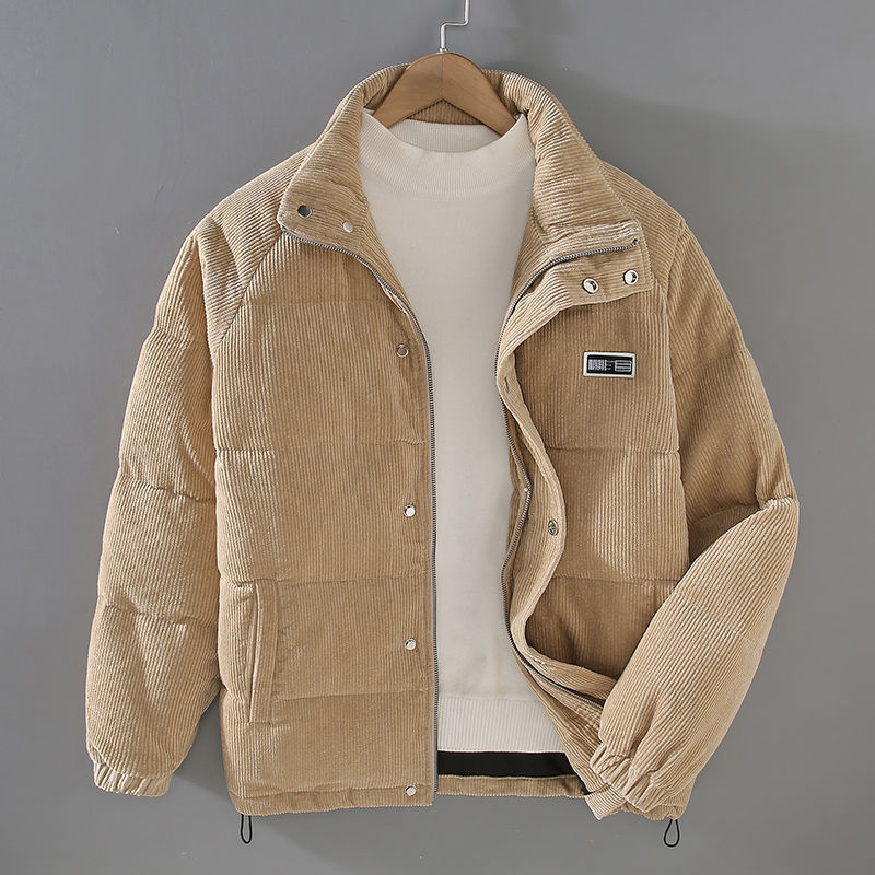 René Veste Homme – Veste Élégante en Velours Côtelé avec Mélange de Laine Chaude