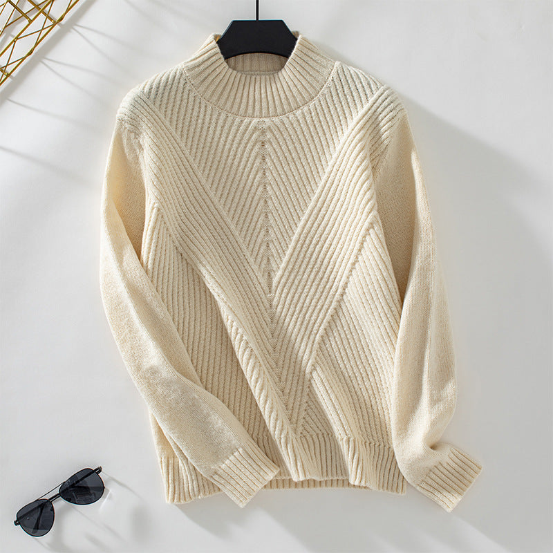 Margaret Pull Femme – Tricot Doux à Demi-Col Roulé Élégant & Confort Automne/Hiver