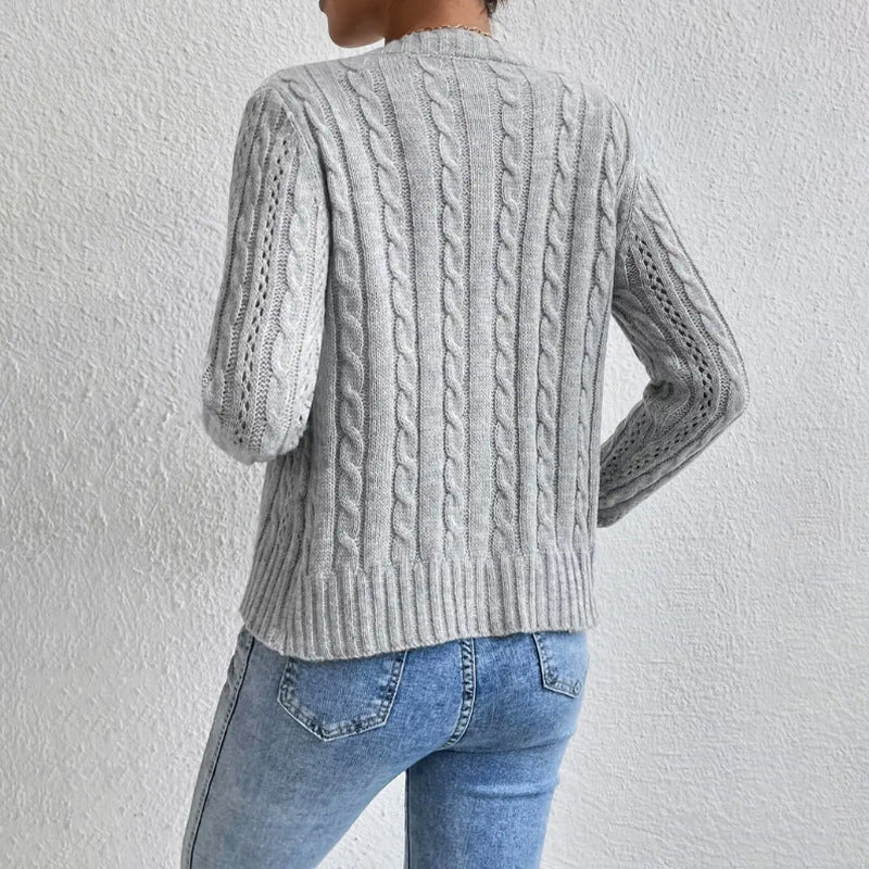 Milana Cardigan Femme – Cardigan Tendance à Boutons Élégant avec Manches Longues