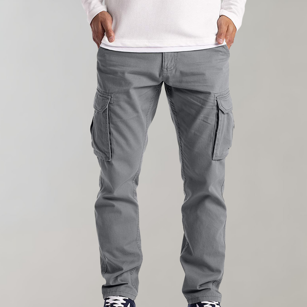 Bryan Pantalon Homme – Pantalon Cargo Confortable & Tendance avec Poches Pratiques