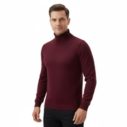 Olsen Pull Col Roulé Homme Slim Fit – Pull Élégant et Extensible au Design Intemporel