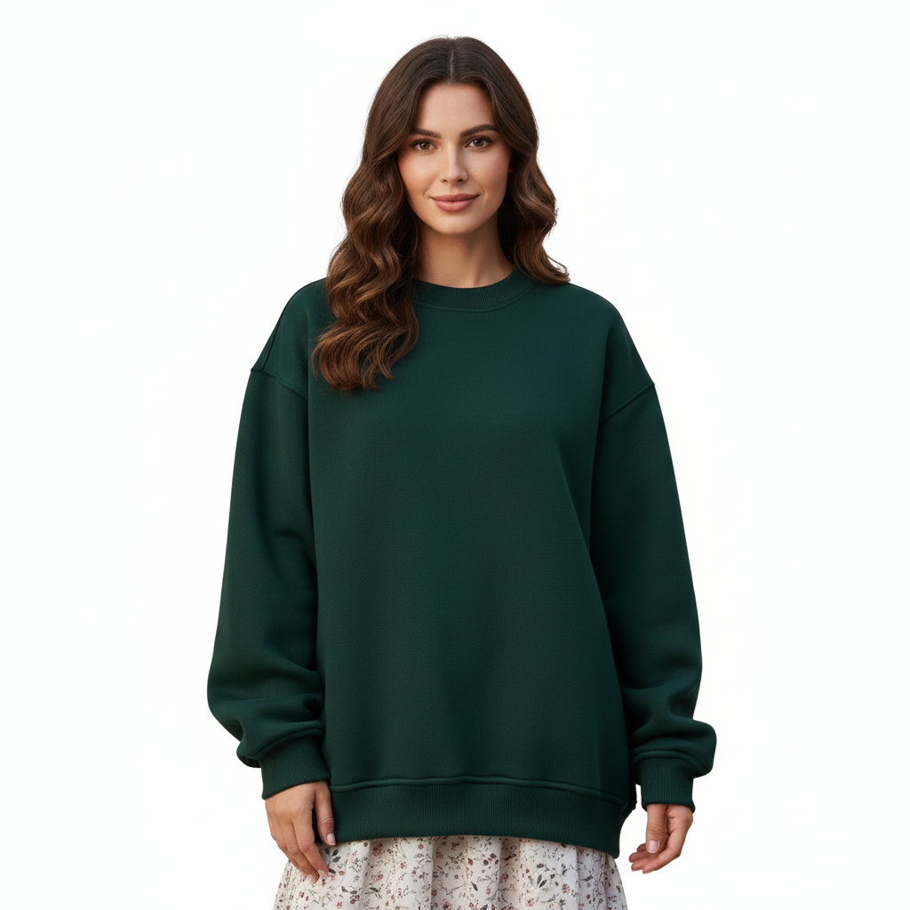 Rosie Pull Oversize Mujer – Sudadera Cómoda con Cuello Redondo, Mangas Largas y Corte Holgado