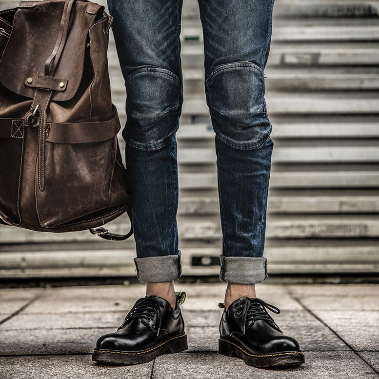 Enzo Men's Casual Shoes – Low Lace-up Model with Durable Sole for Everyday Use