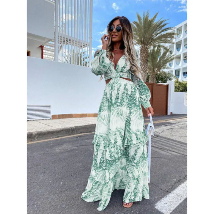 Harper Robe Longue Femme – Robe Élégante à Coupe Flatteuse au Design Intemporel