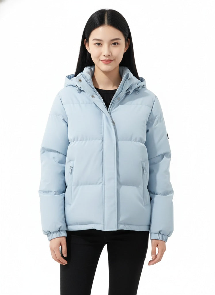 Lindy Quilted Jacket for Women – Warm Coat with Hood & Comfortable Straight Cut