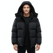 Johan Herren Winterjacke mit Kapuze – Steppjacke Regular Fit Winddicht für Herbst & Winter