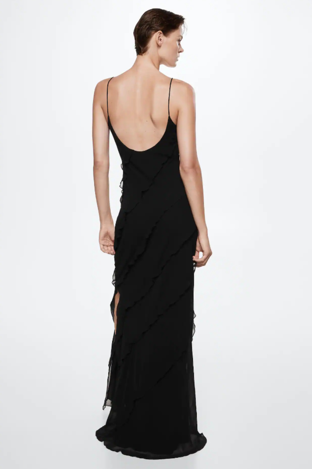 Robe Longue Femme Ashtine – Robe d’Été Légère à Volants avec Jupe à Étages & Look de Plage