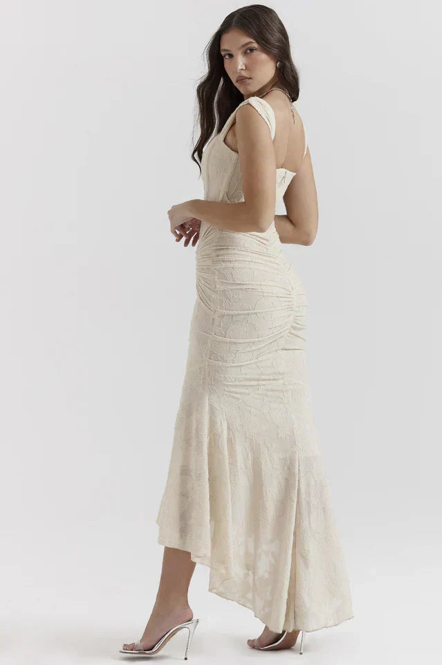 Denisse Robe Longue Élégante – Coupe Flatteuse & Tissu Luxueux pour un Look Féminin Raffiné
