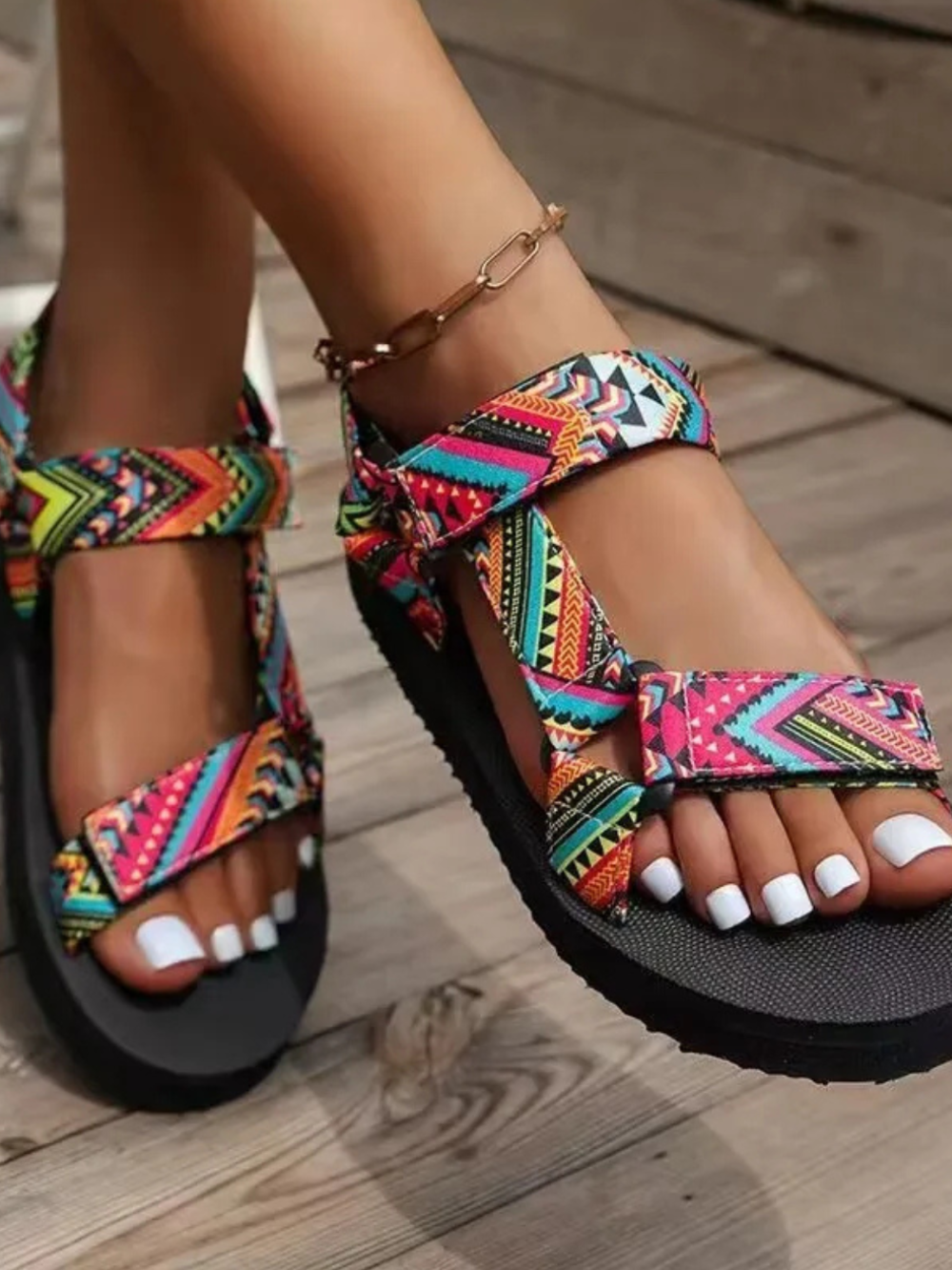 Sierra sandály ploché dámské – lehké letní sandály s protiskluzovou podrážkou