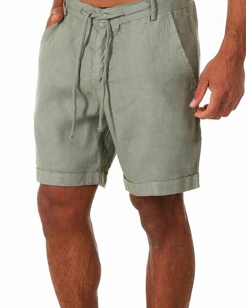 Iven Short Men - Pantacourt rilassato leggero per estate, spiaggia e città