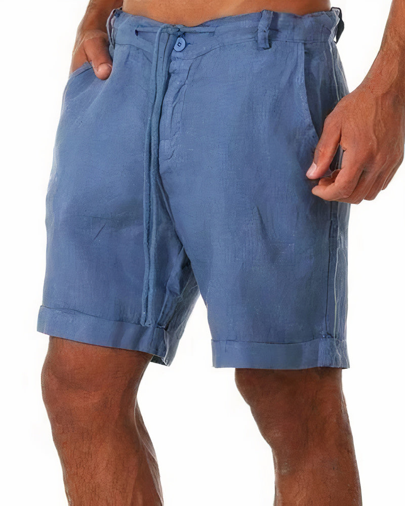 Iven Short Men - Pantacourt rilassato leggero per estate, spiaggia e città