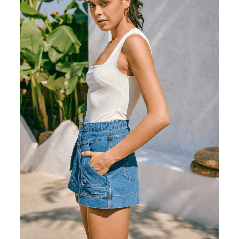 Rada Short Cargo – Taille Haute Flatteuse & Poches Cargo Tendance Été