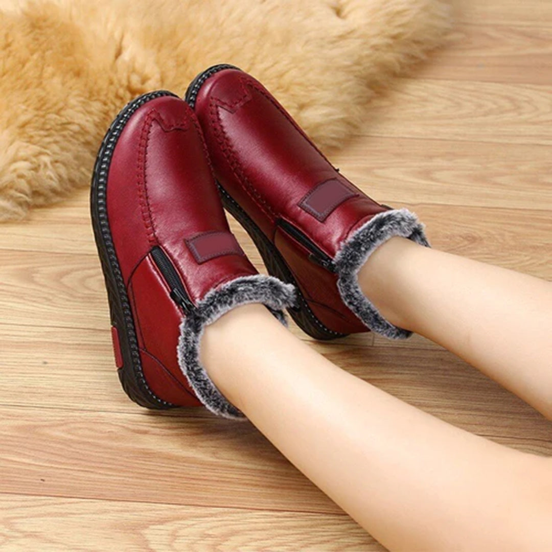Angela Bottes Hiver Femme – Doublure en Fourrure, Isolation Thermique & Semelle Antidérapante