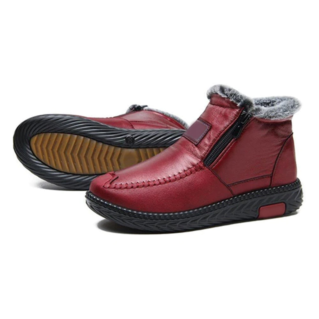 Angela Bottes Hiver Femme – Doublure en Fourrure, Isolation Thermique & Semelle Antidérapante