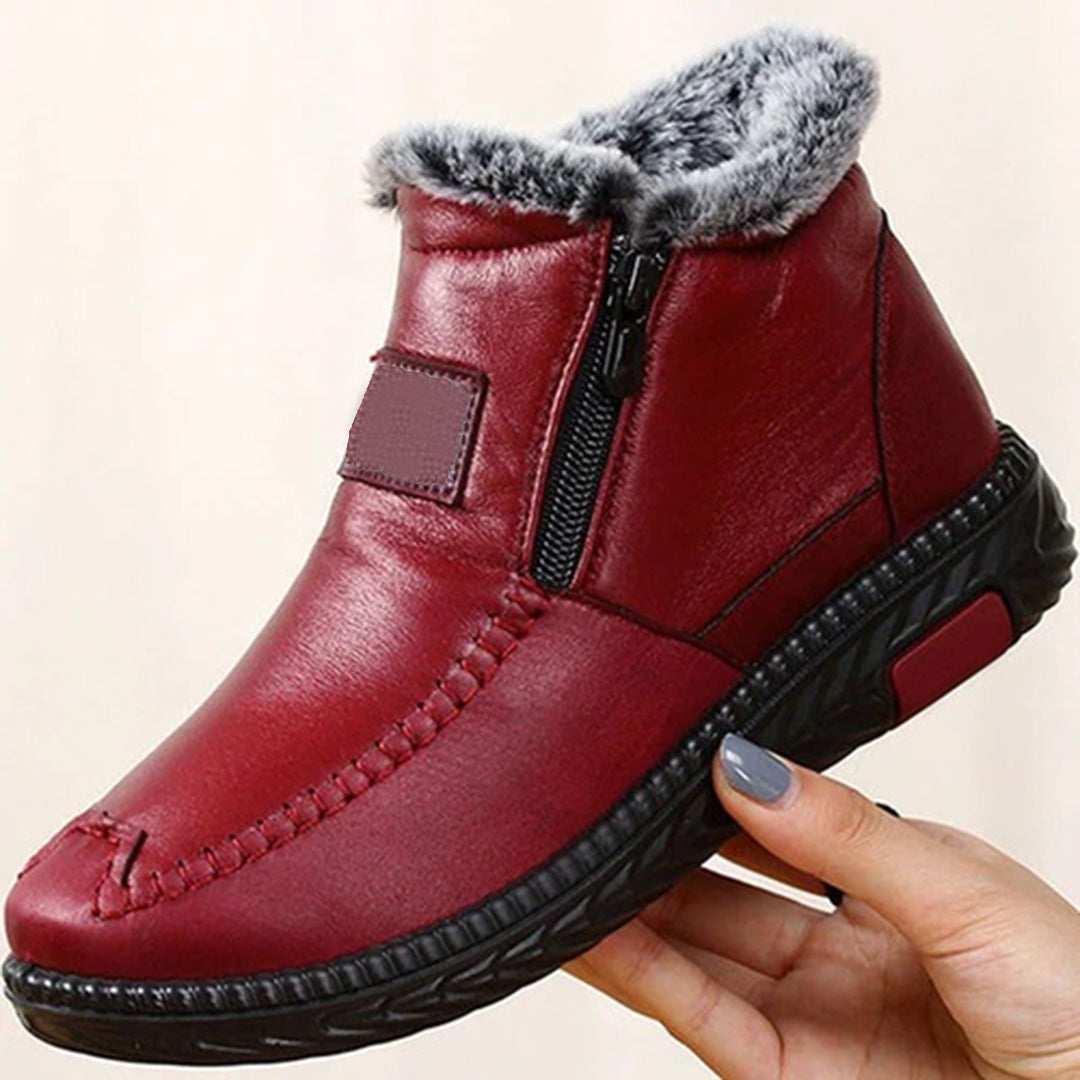 Angela Bottes Hiver Femme – Doublure en Fourrure, Isolation Thermique & Semelle Antidérapante