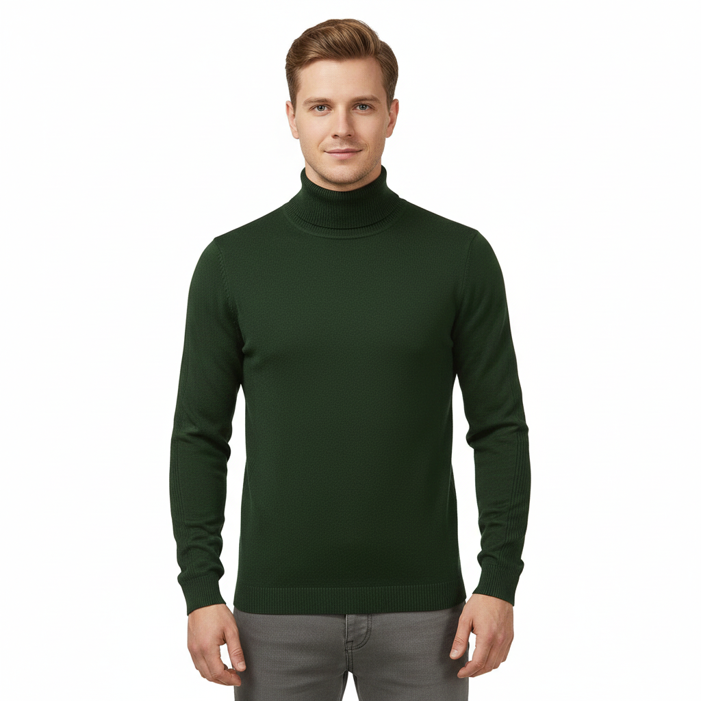 Renzo Pull Col Homme – Doux, Respirant et Élégant au Style Intemporel