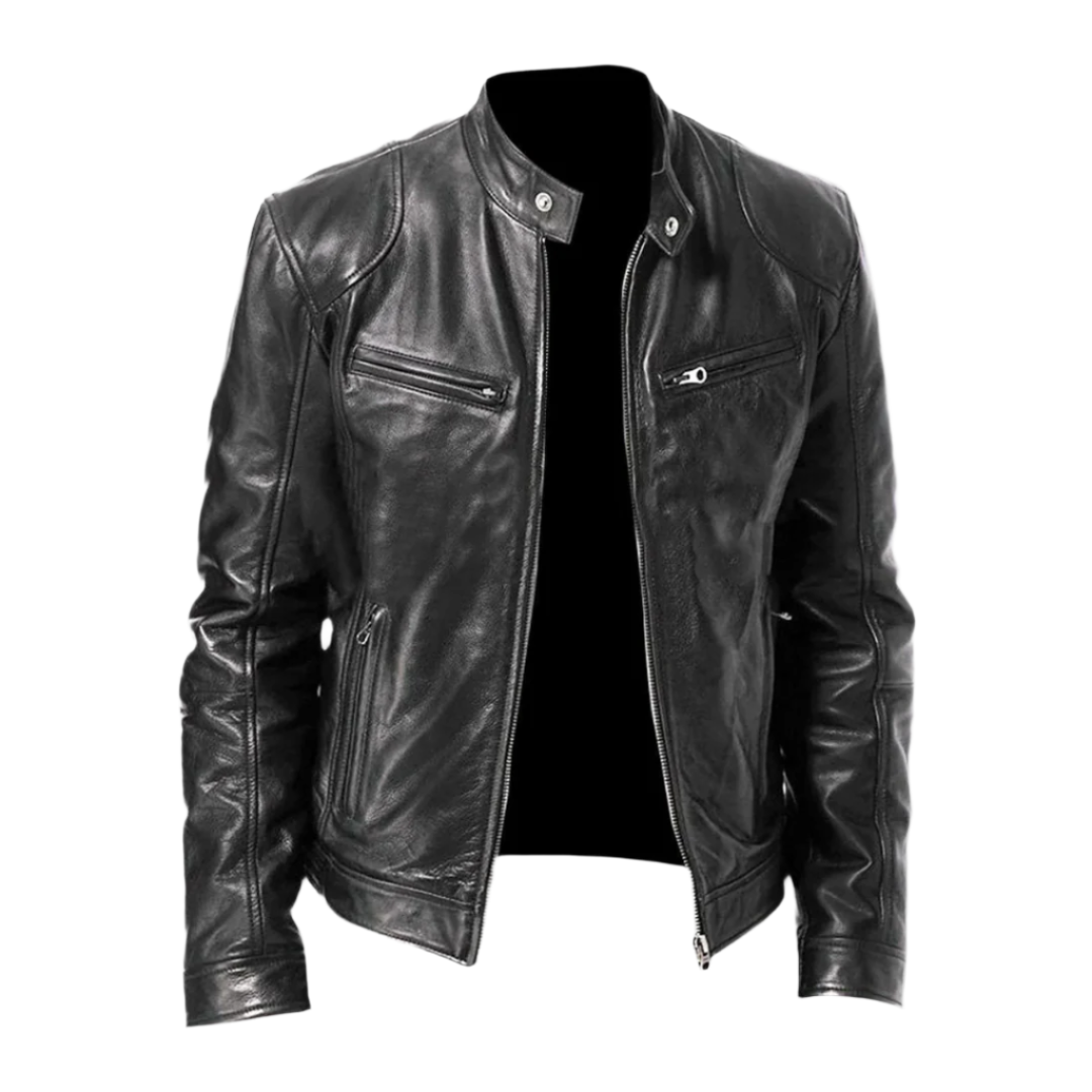 David Homme Veste en Cuir – Blouson Élégant & Durable au Style Moderne et Confortable