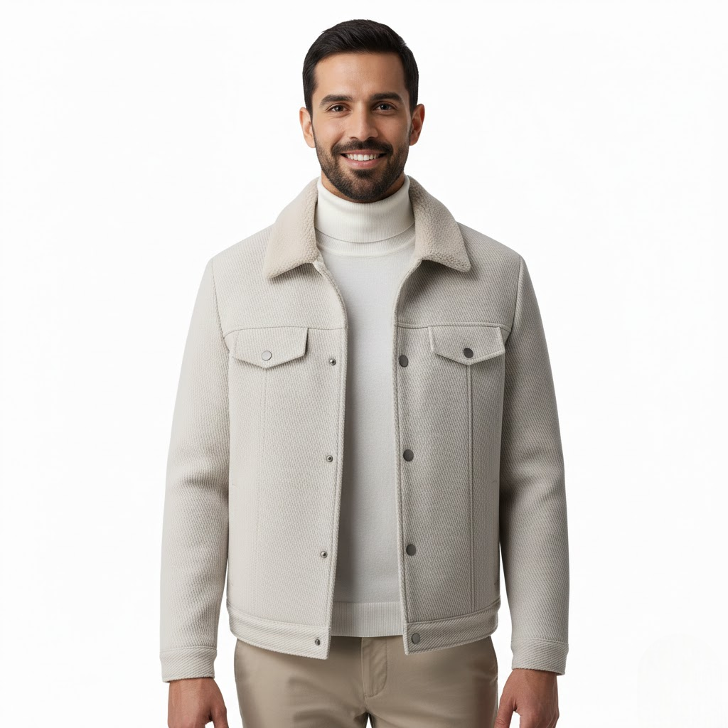 Rowan Męska Polarowa Kamizelka Strukturalna – Ciepły Szczotkowany Kołnierz i Miejski Styl Zima