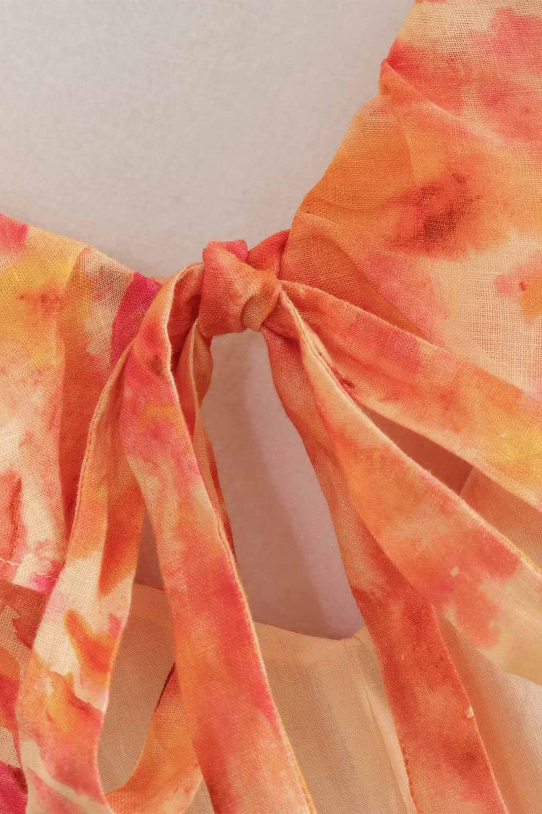 Robe d’Été Femme Eris – Robe à Volants avec Lacets, Détails Découpés & Imprimé Fleuri