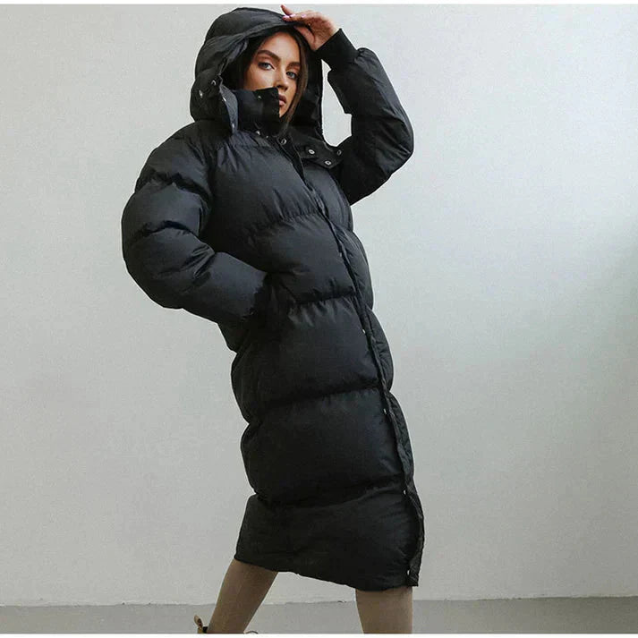 Shaloh Abrigo Largo de Invierno para Mujer Impermeable – Caliente, Cómodo y para Uso Diario