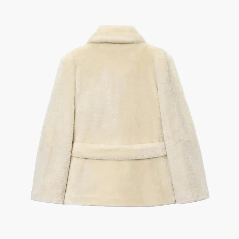 Efterårsfrakke med Bælte til Kvinder – Elegant Snit, Klassisk Krave & Stilfuld Vinterstil