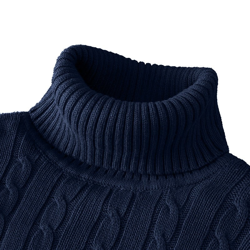 Klaus Pull Col Roulé Homme – Tricot Exclusif Élégant & Confortable en Maille Haut de Gamme