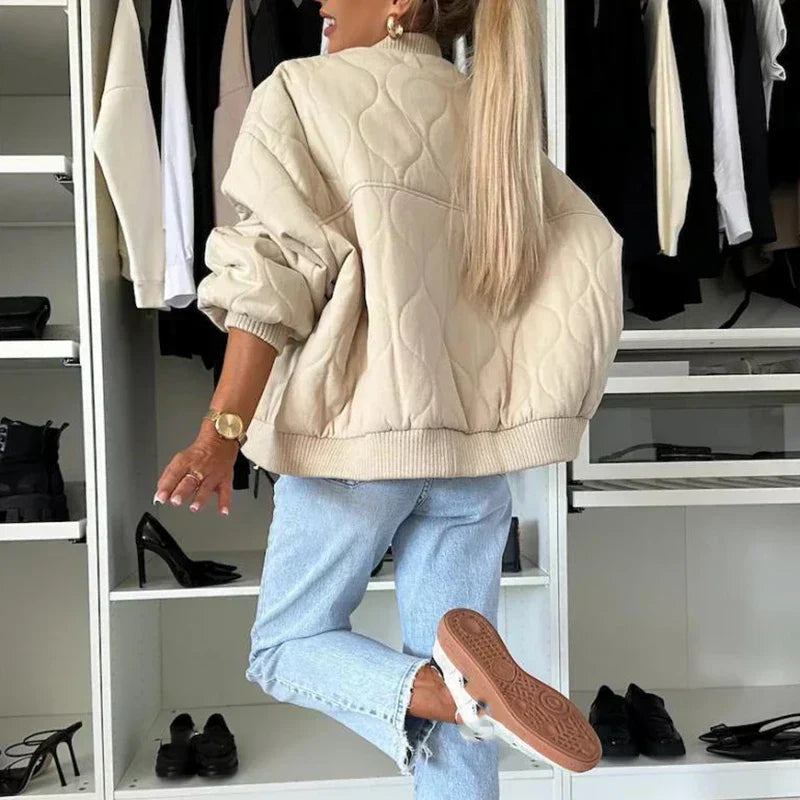Elin chaqueta bomber mujer – chaqueta forrada oversize moderna y cómoda para el invierno
