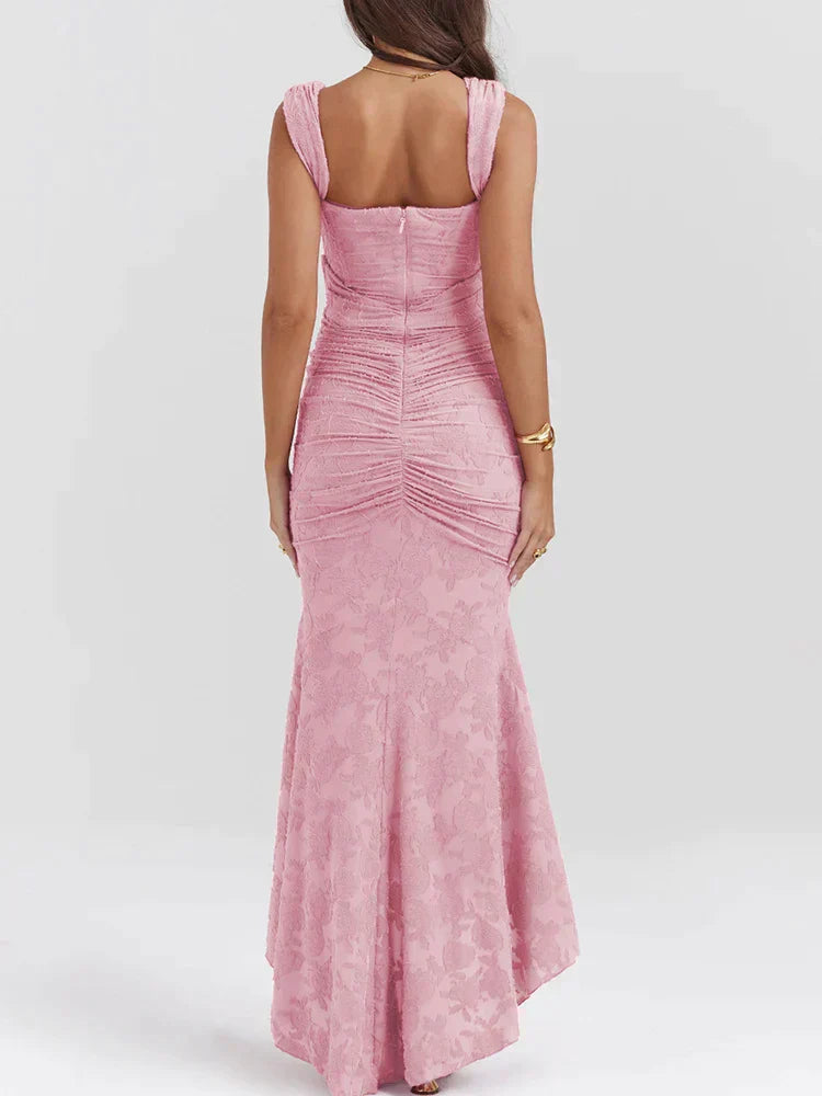 Denisse Robe Longue Élégante – Coupe Flatteuse & Tissu Luxueux pour un Look Féminin Raffiné