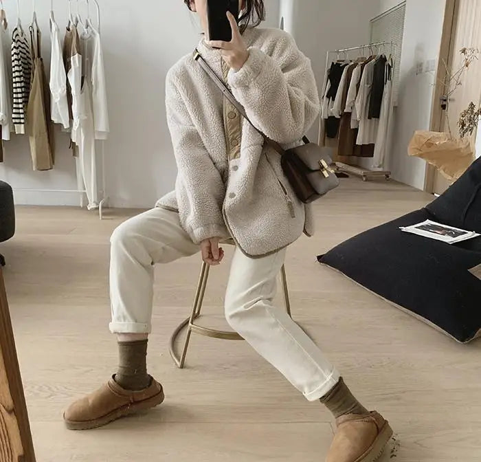 Marcelline Veste Femme – Veste Douillette Élégante & Confortable pour un Style Chic