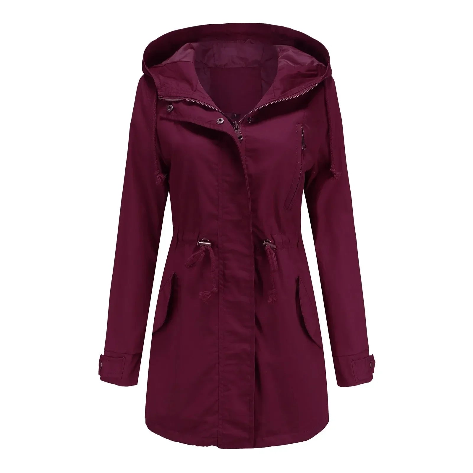 Stella Long Parka Women – Integrated Hood, Warm Insulation & Zipper Closure