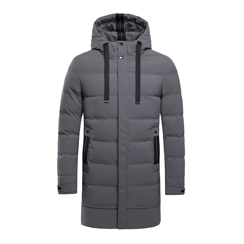 Emily Women's Long Winter Quilted Coat with Hood – Thermal Insulation & Modern Style