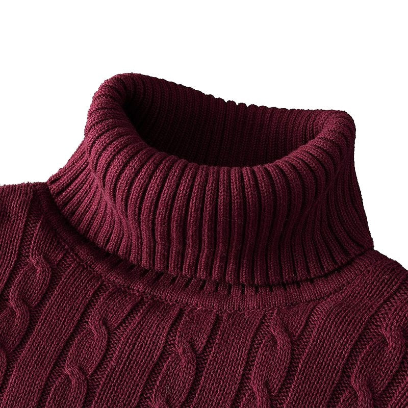 Klaus Pull Col Roulé Homme – Tricot Exclusif Élégant & Confortable en Maille Haut de Gamme