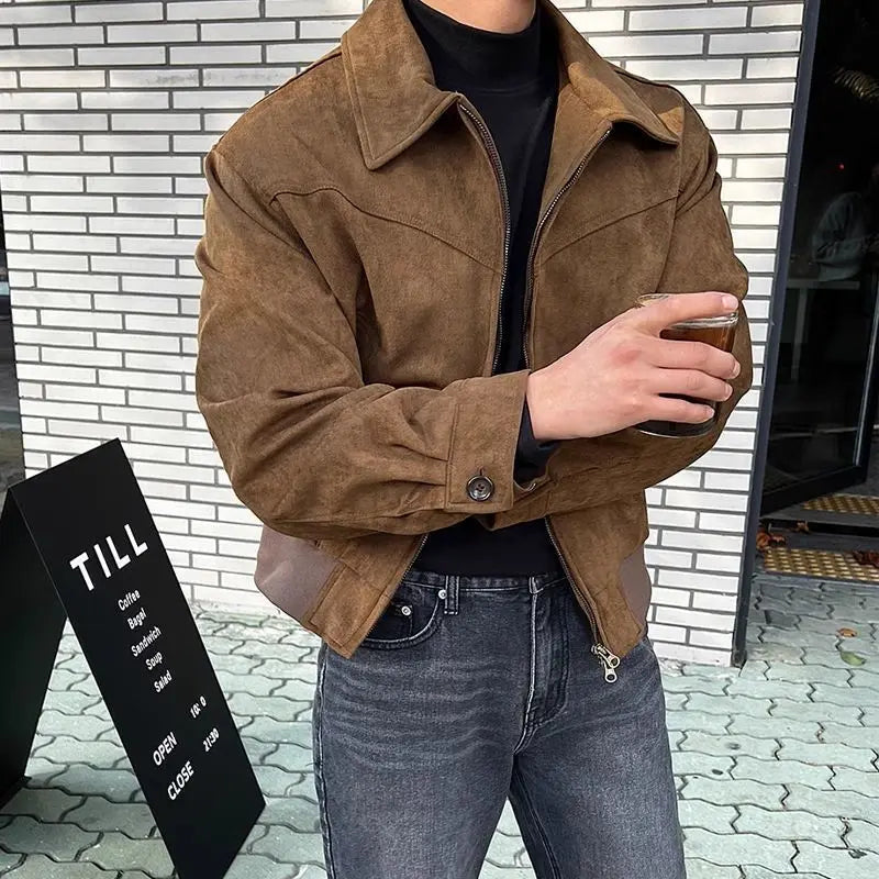 Eric Manteau Homme – Manteau en Cuir Élégant & Moderne pour un Style Intemporel